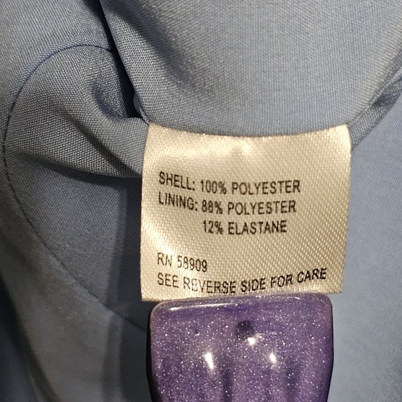 Chelsea & Violet Women Top Size 4 Blue Lace Sweetheart Neck Long Sleeves New 336 - Picture 7 of 9